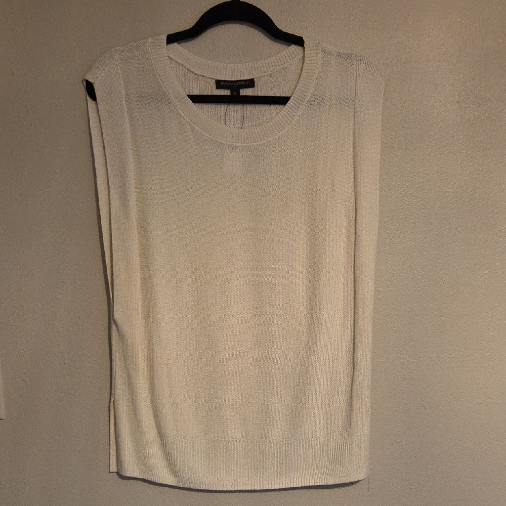 Banana Republic Cream Knit Top